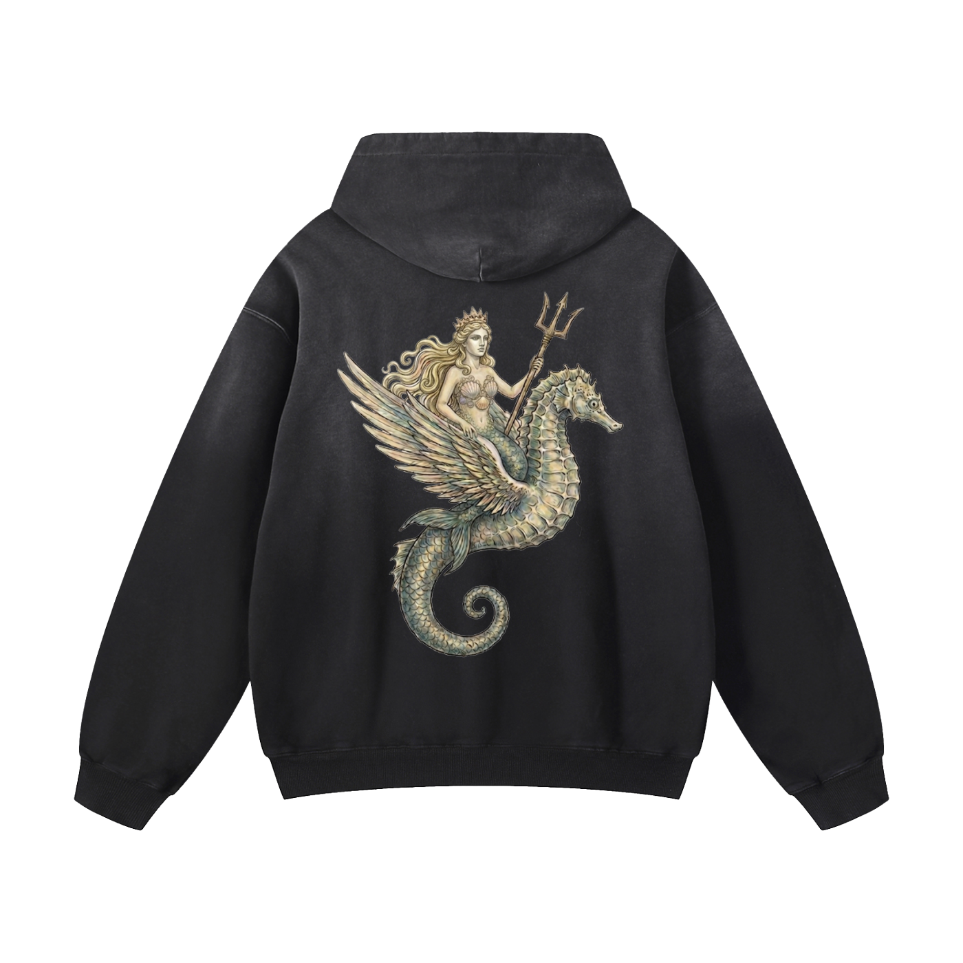 Sea Queen // Heavyweight Sunfade Oversized Hoodie