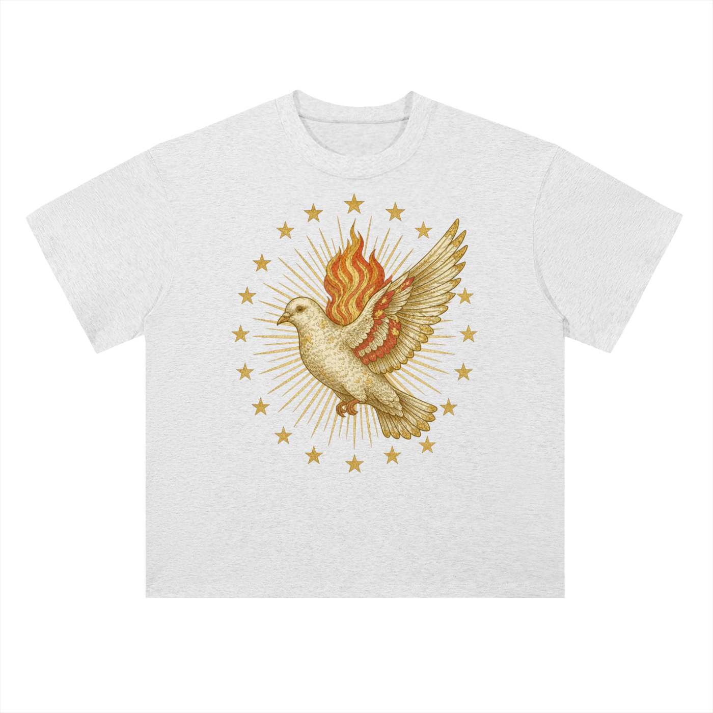 Holy Dove Milagro // Heavyweight Drop Shoulder Cotton T-Shirt