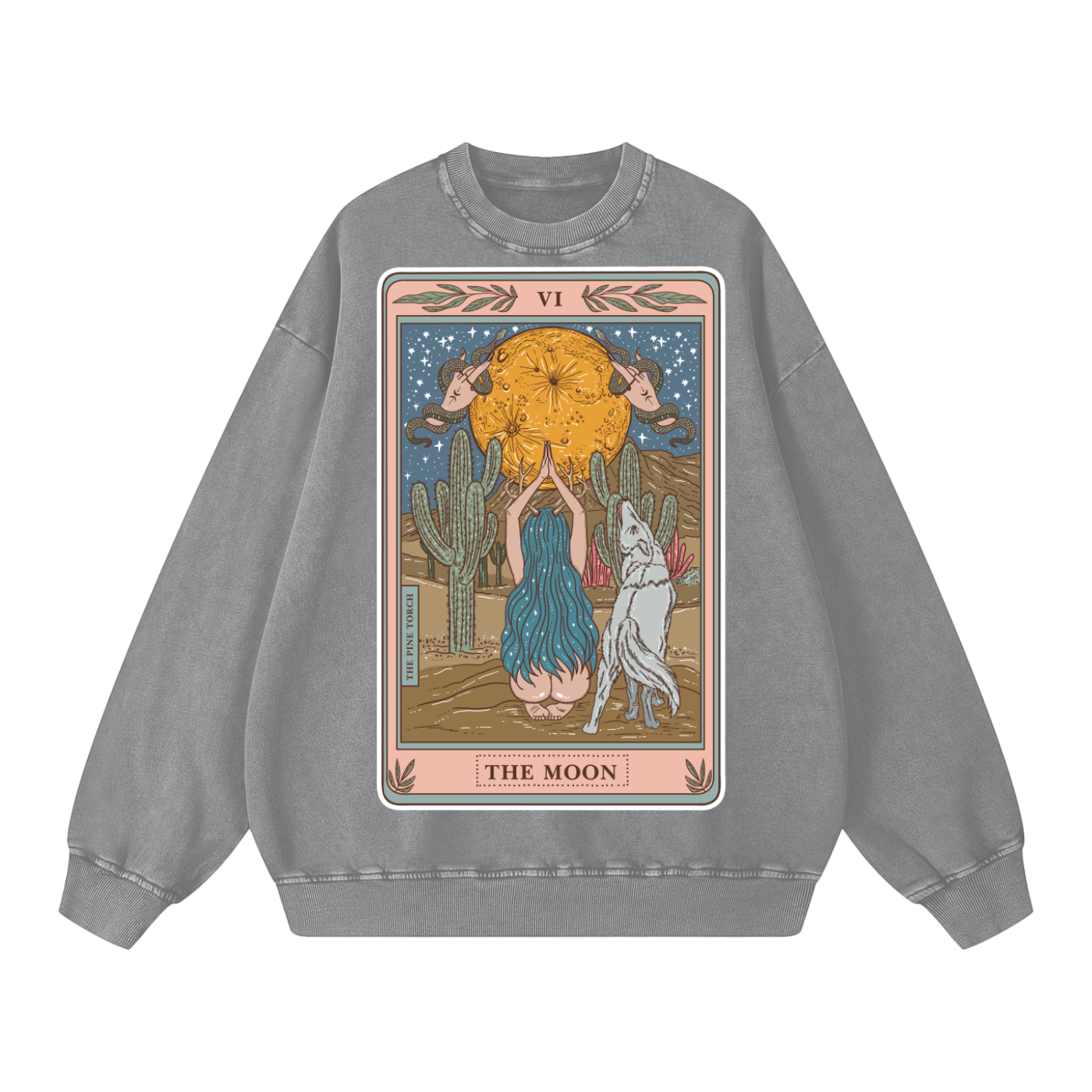 The Moon // Snow Washed Oversized Sweatshirt