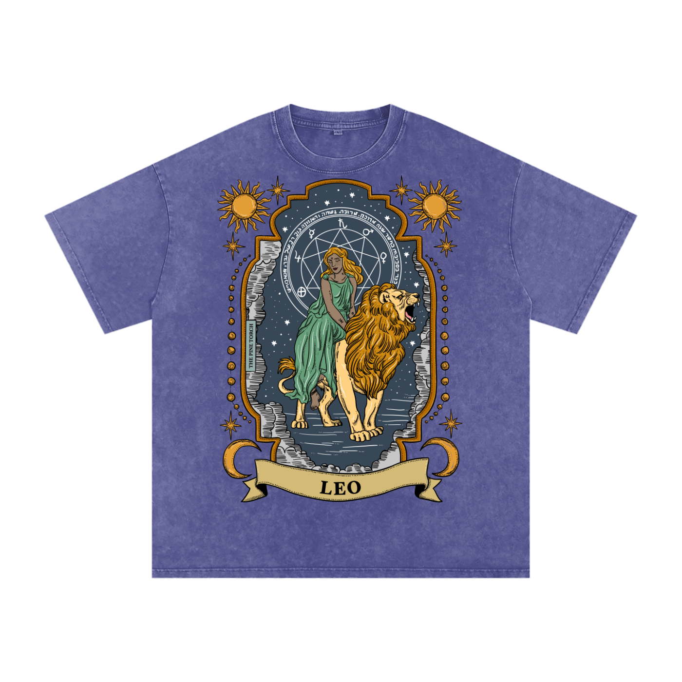 Leo // Snow Washed Oversized Cotton T-Shirt