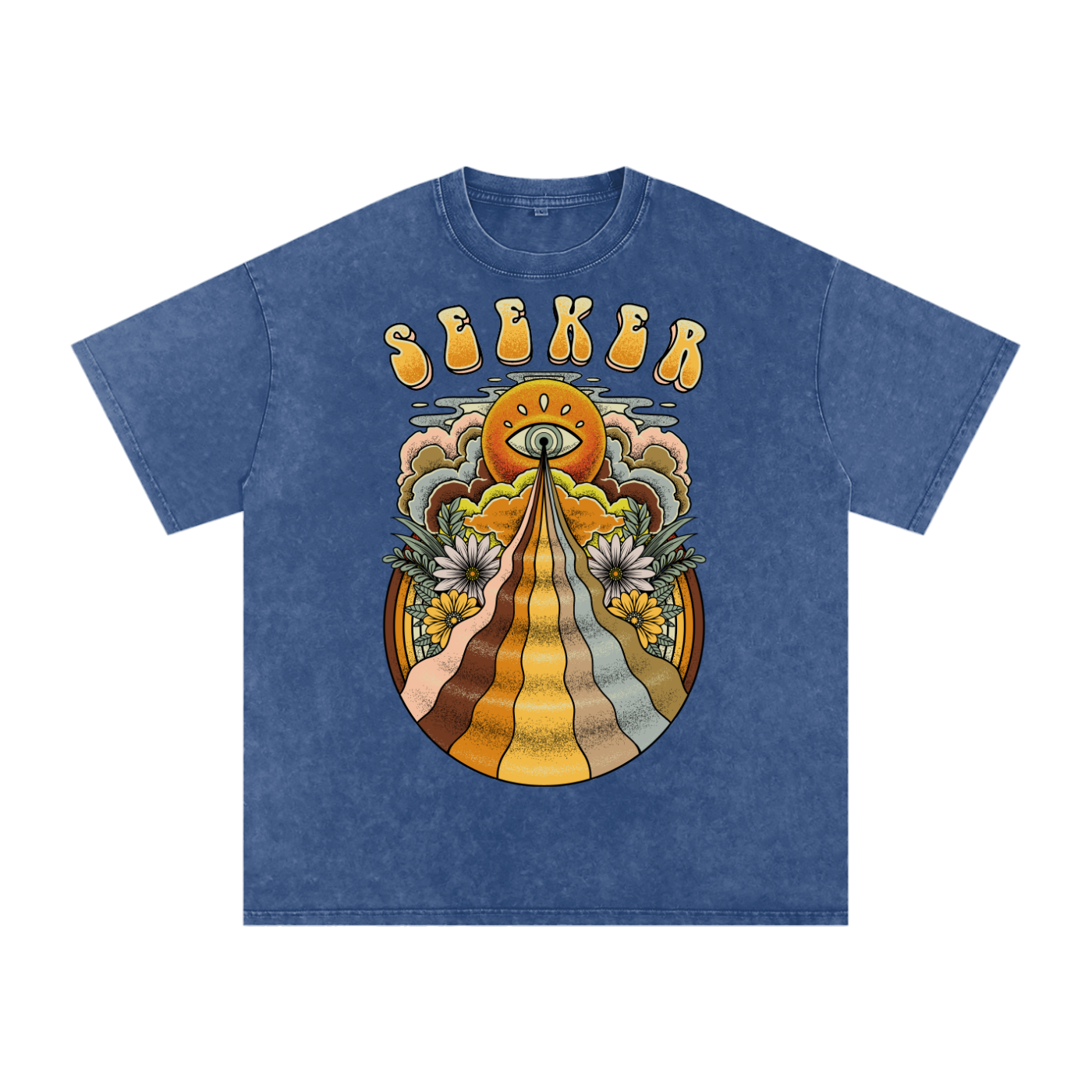 Seeker // Snow Washed Oversized Cotton T-Shirt