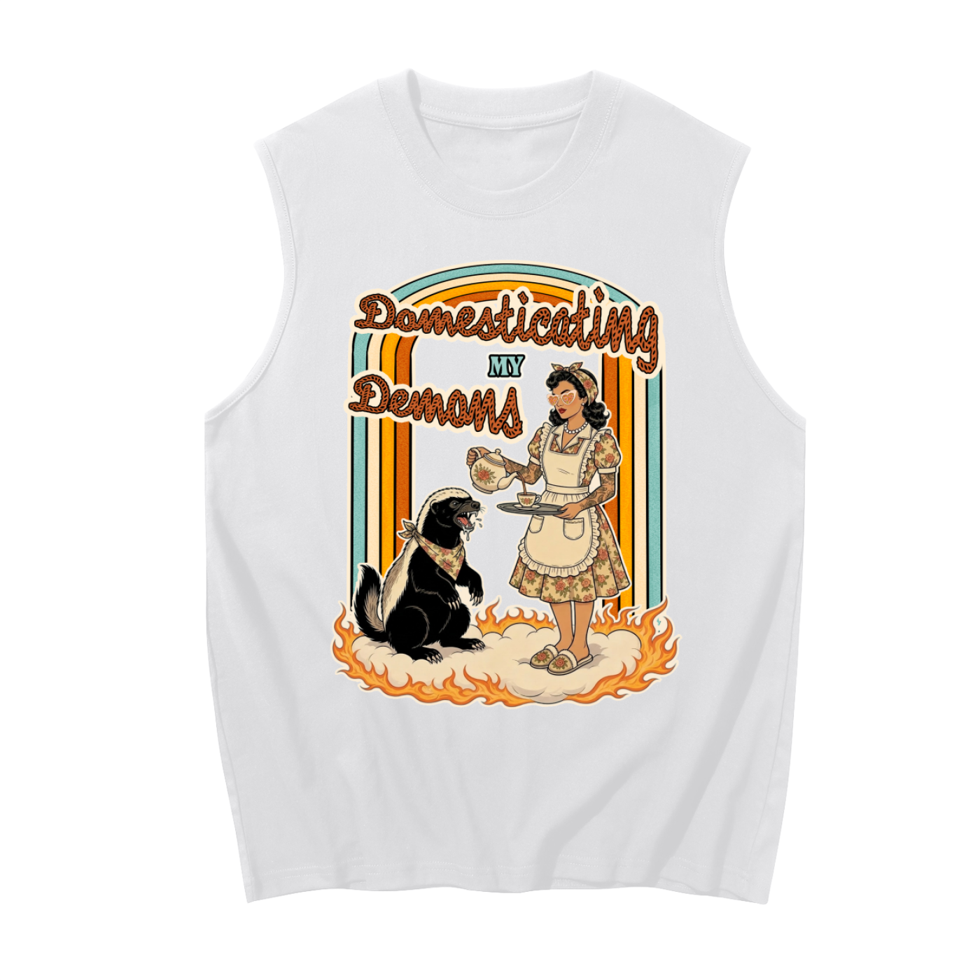 Domesticating my Demons // Unisex Boxy Tank