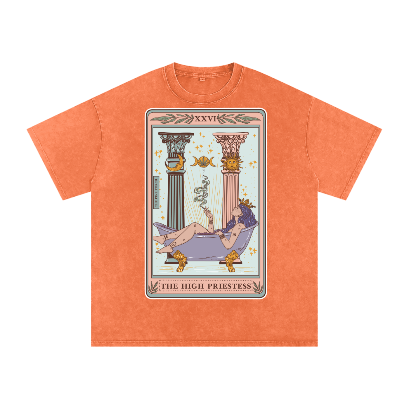 The High Priestess // Snow Washed Oversized Cotton T-Shirt