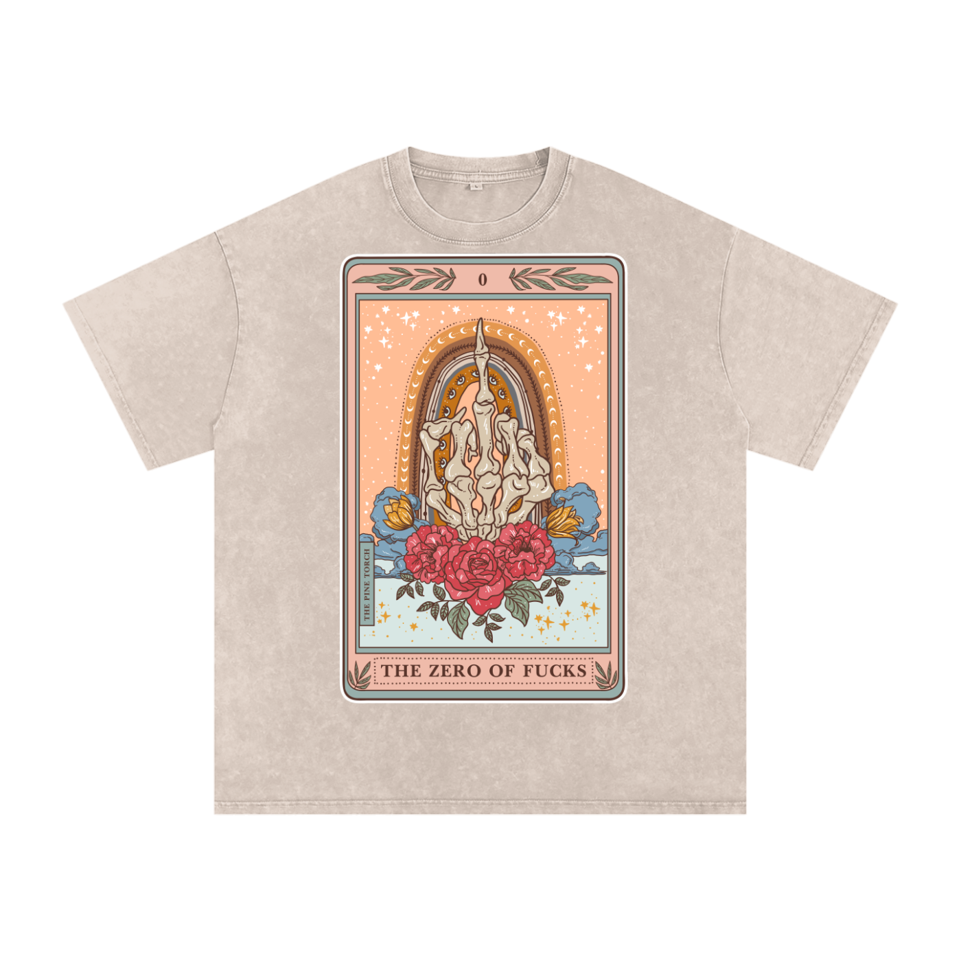 The Zero of Fucks // Snow Washed Oversized Cotton T-Shirt