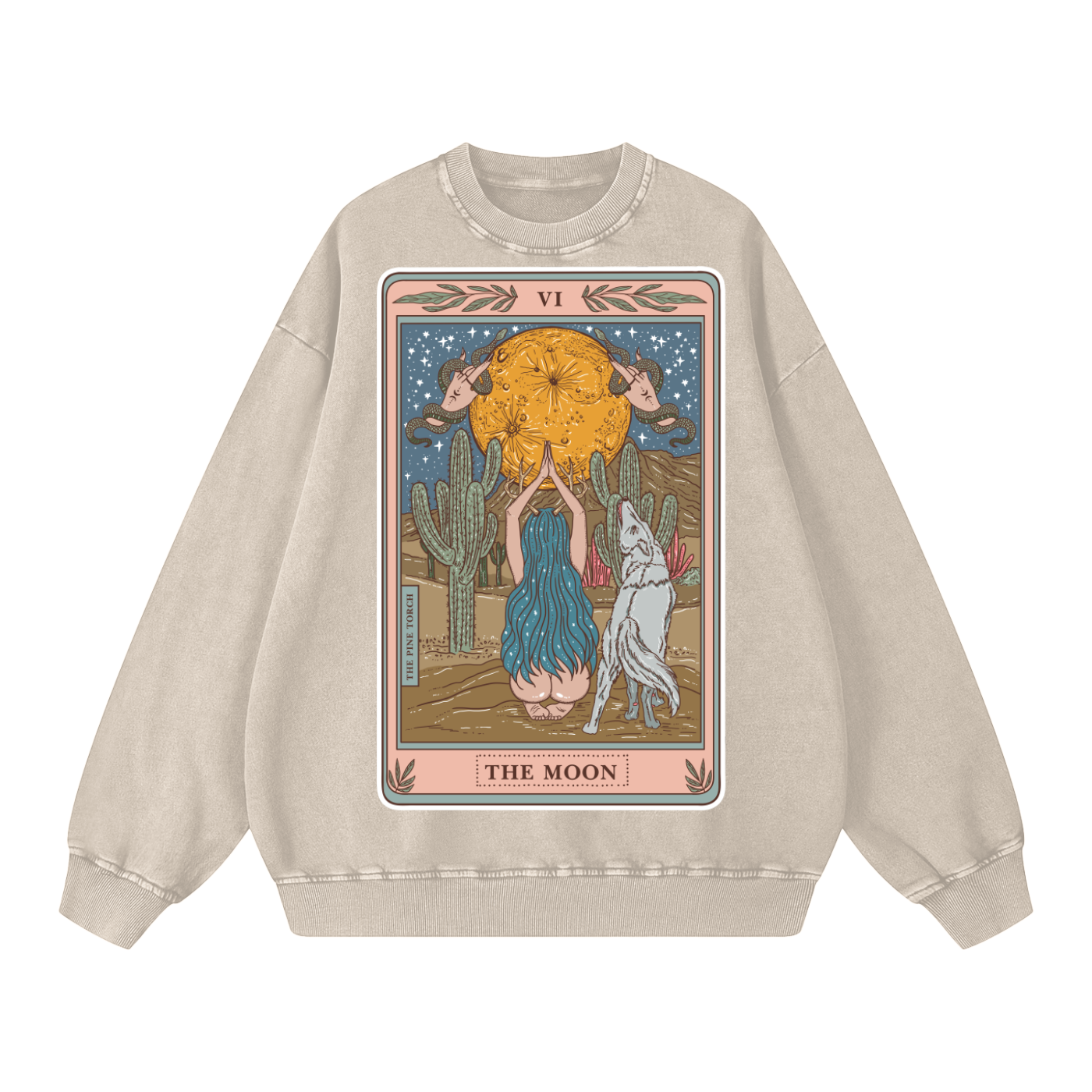 The Moon // Snow Washed Oversized Sweatshirt