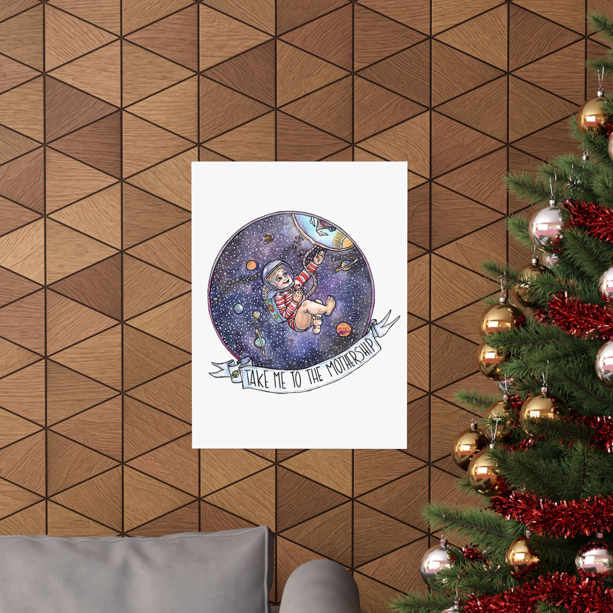 TAKE ME TO THE MOTHERSHIP // MATTE POSTER PRINT