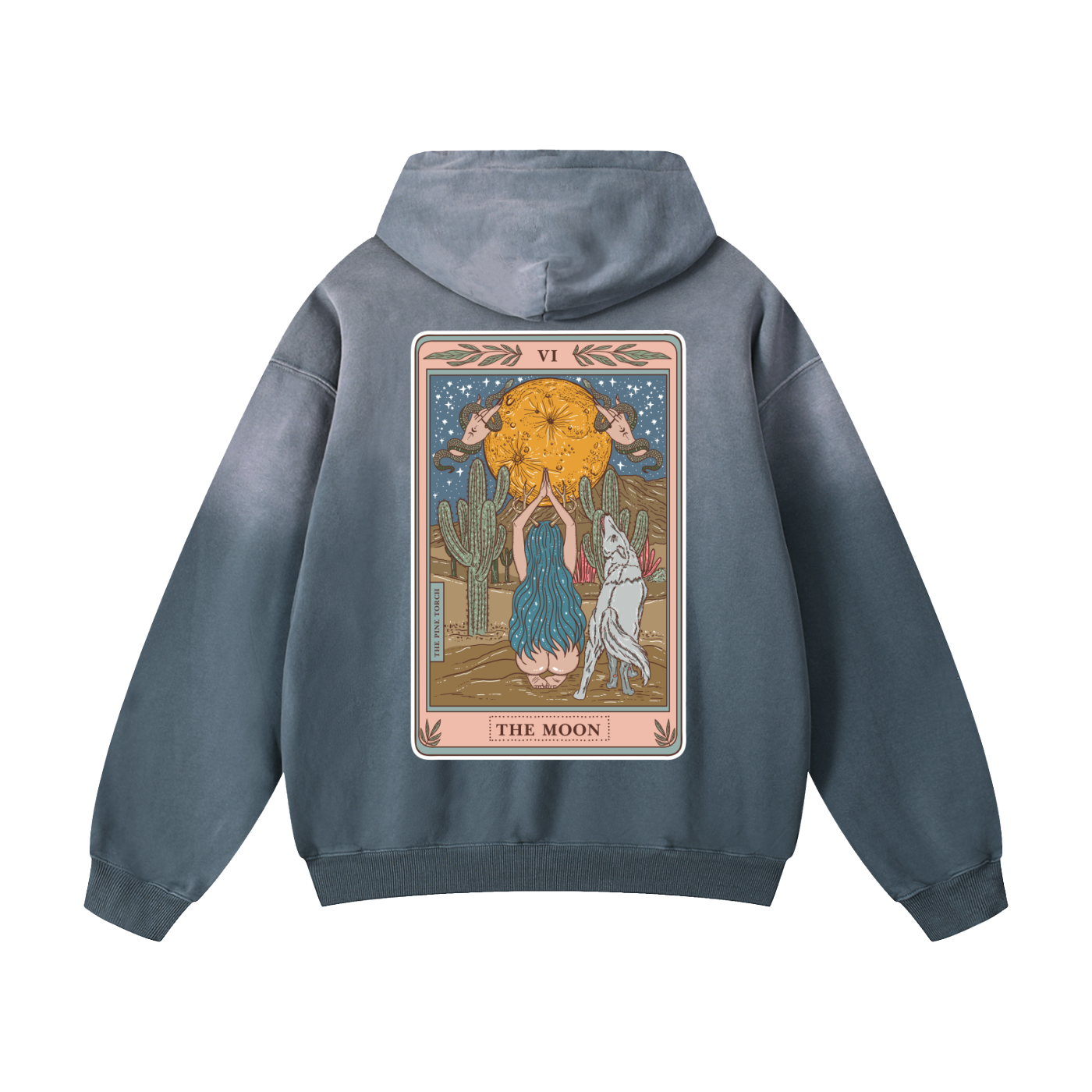 The Moon // Heavyweight Sunfade Oversized Hoodie