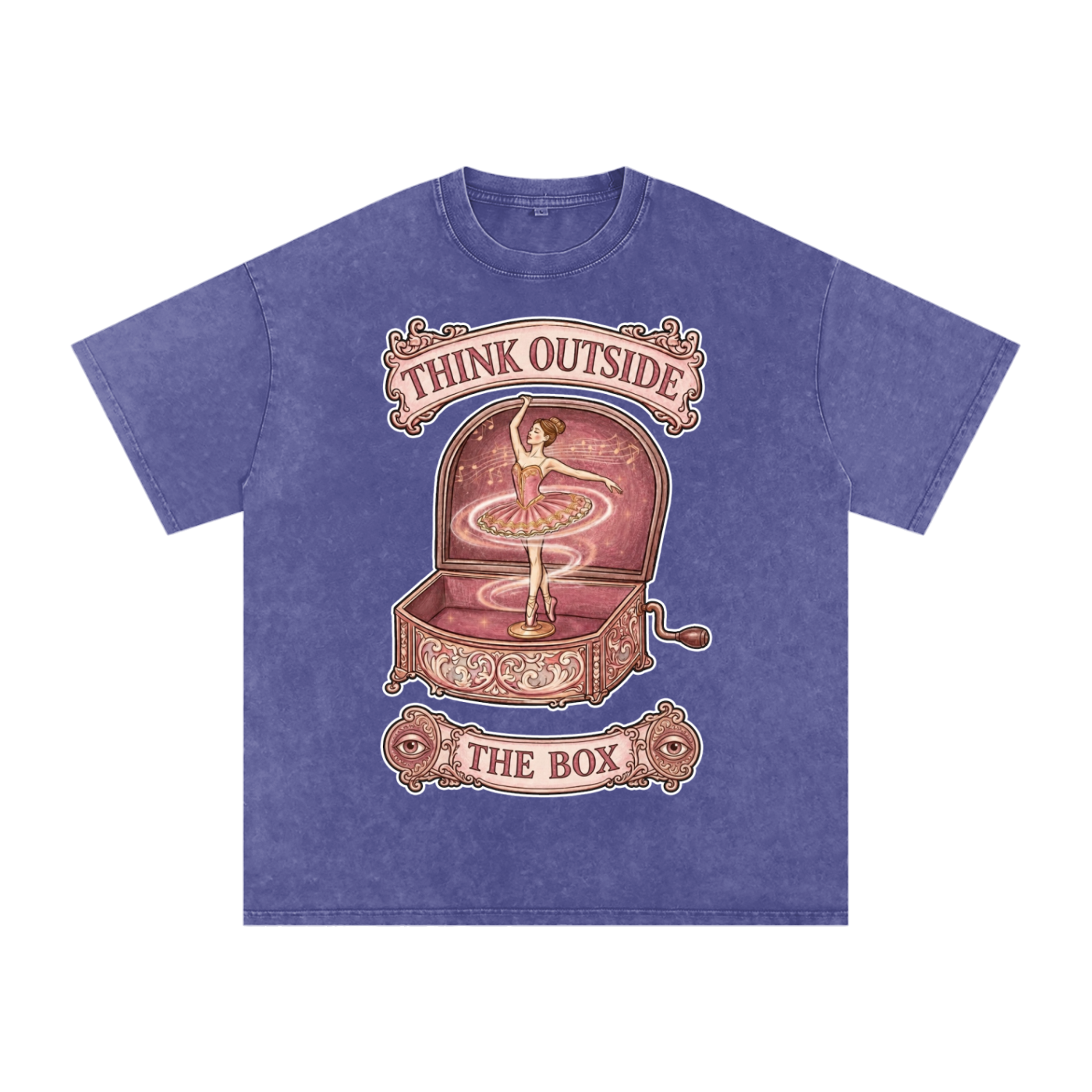 Think Outside the Box // Snow Washed Oversized Cotton T-Shirt