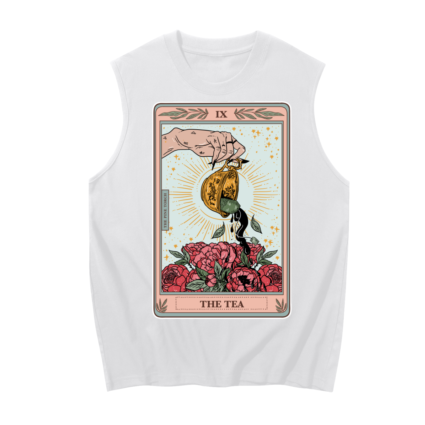 The Tea // Unisex Boxy Cotton Tank