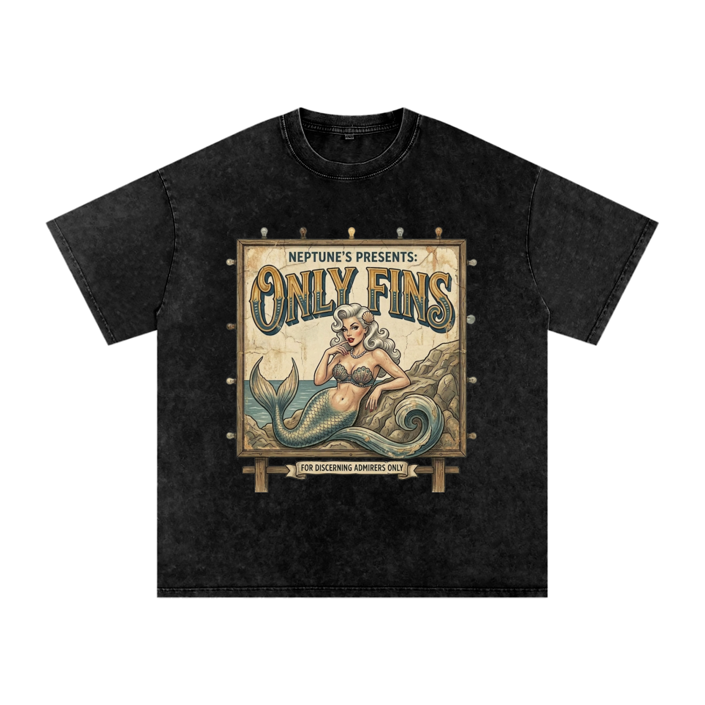 Only Fins // Snow Washed Oversized Cotton T-Shirt
