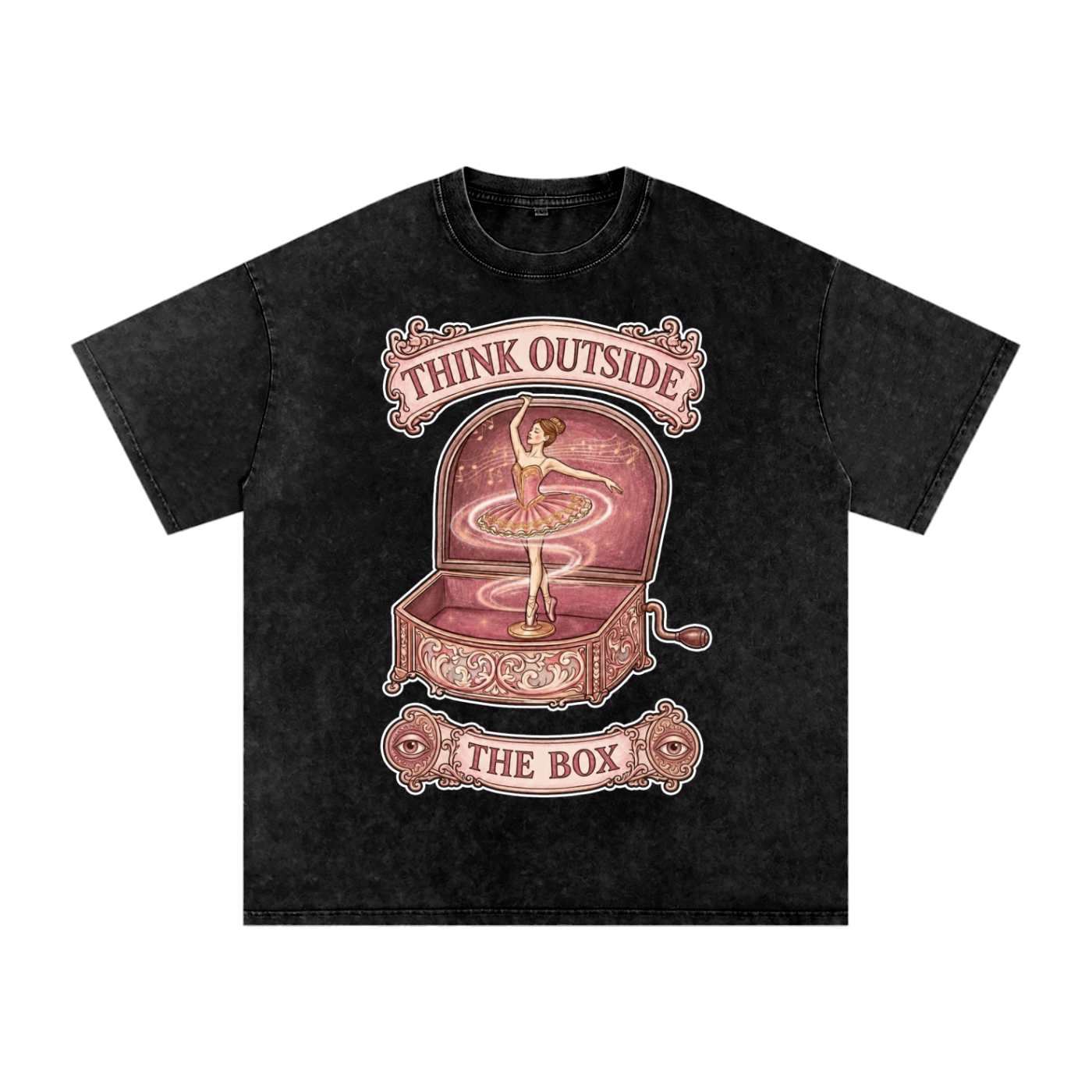 Think Outside the Box // Snow Washed Oversized Cotton T-Shirt