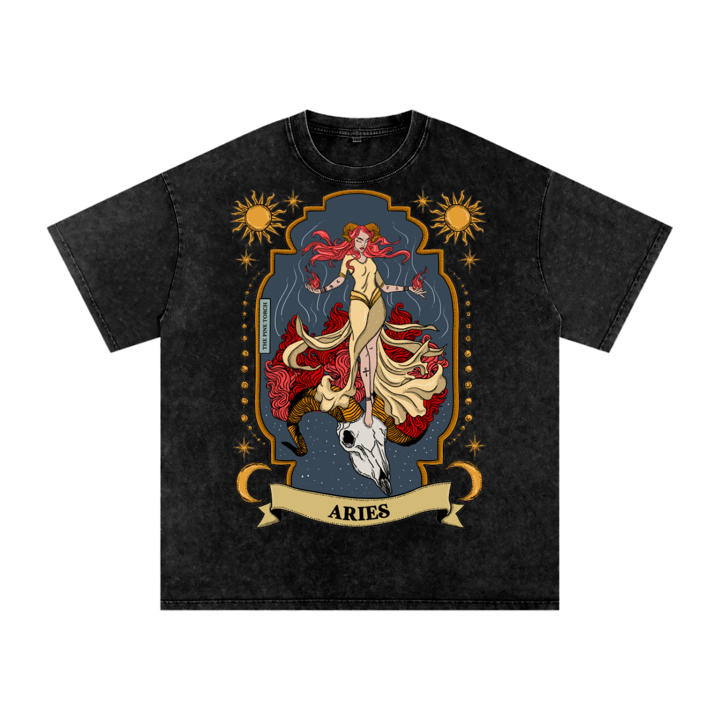 Aries // Snow Washed Oversized Cotton T-Shirt