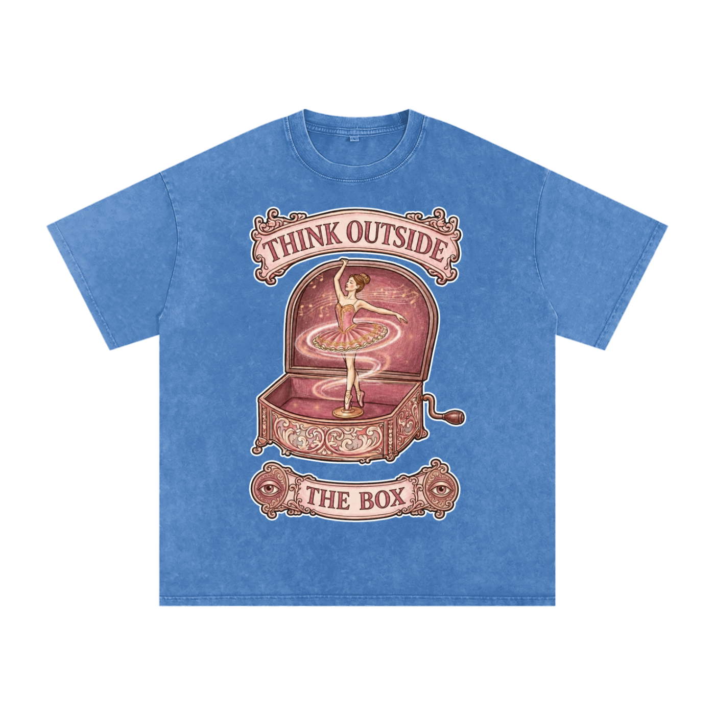Think Outside the Box // Snow Washed Oversized Cotton T-Shirt