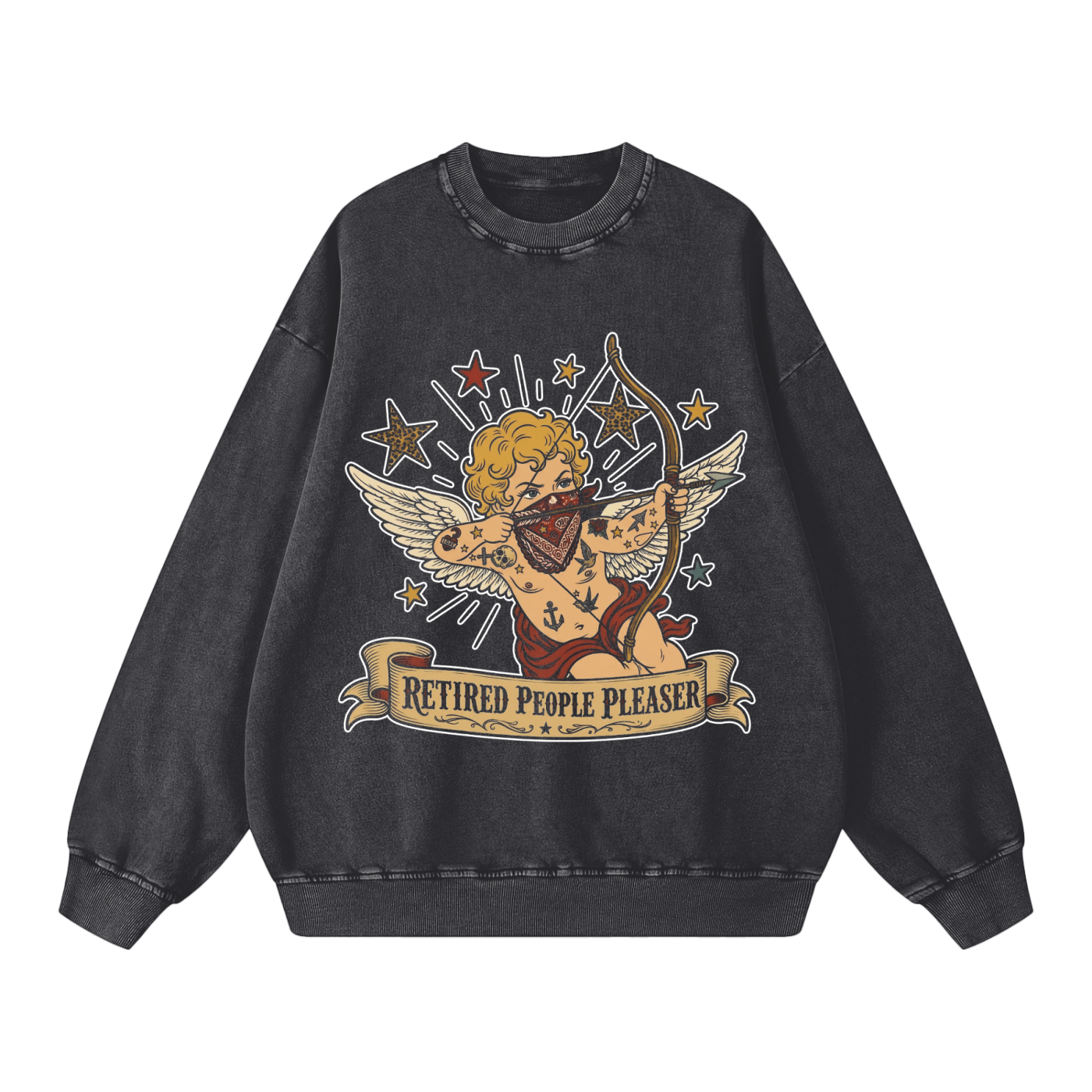 Retired People Pleaser // Snow Washed Oversized Sweatshirt