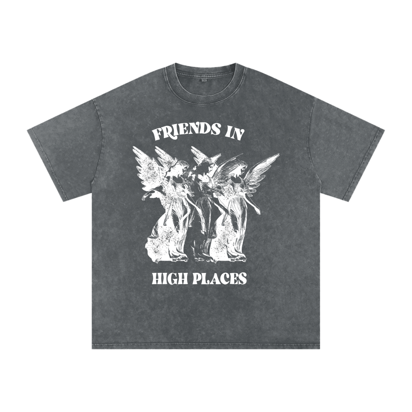 Friends in High Places // Snow Washed Oversized Cotton T-Shirt