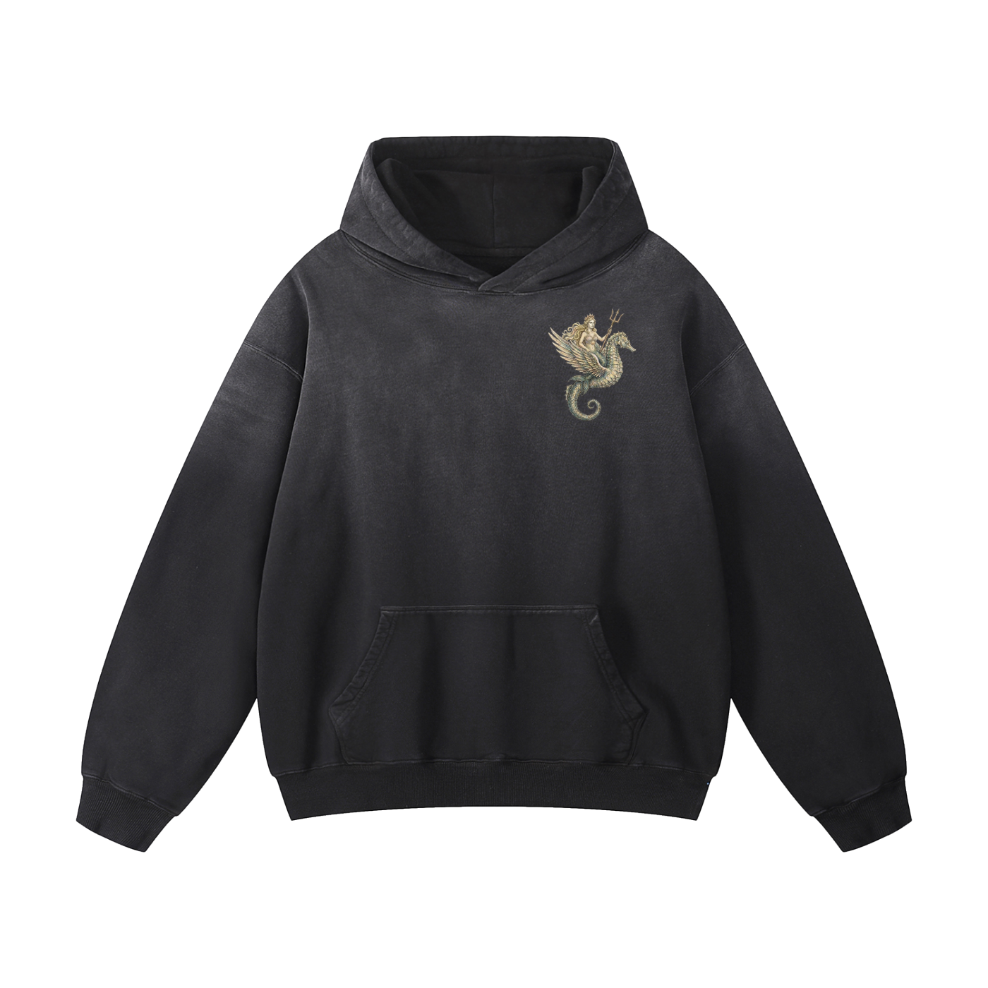 Sea Queen // Heavyweight Sunfade Oversized Hoodie