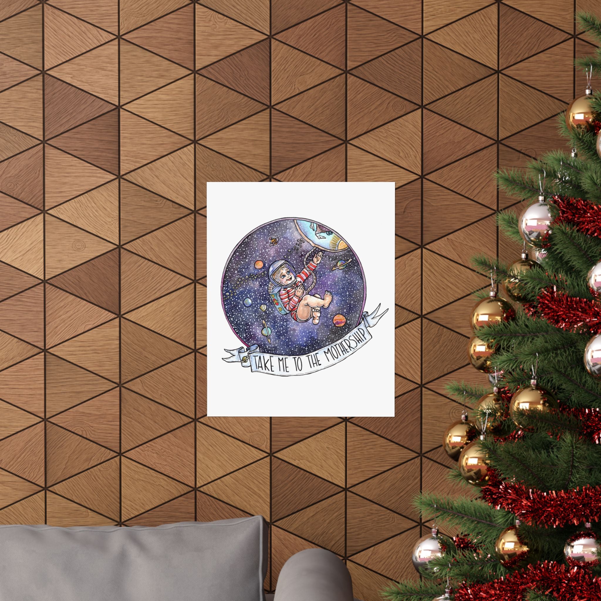 TAKE ME TO THE MOTHERSHIP // MATTE POSTER PRINT