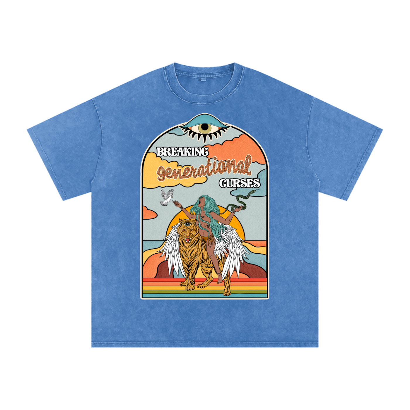 Breaking Generational Curses // Snow Washed Oversized Cotton T-Shirt
