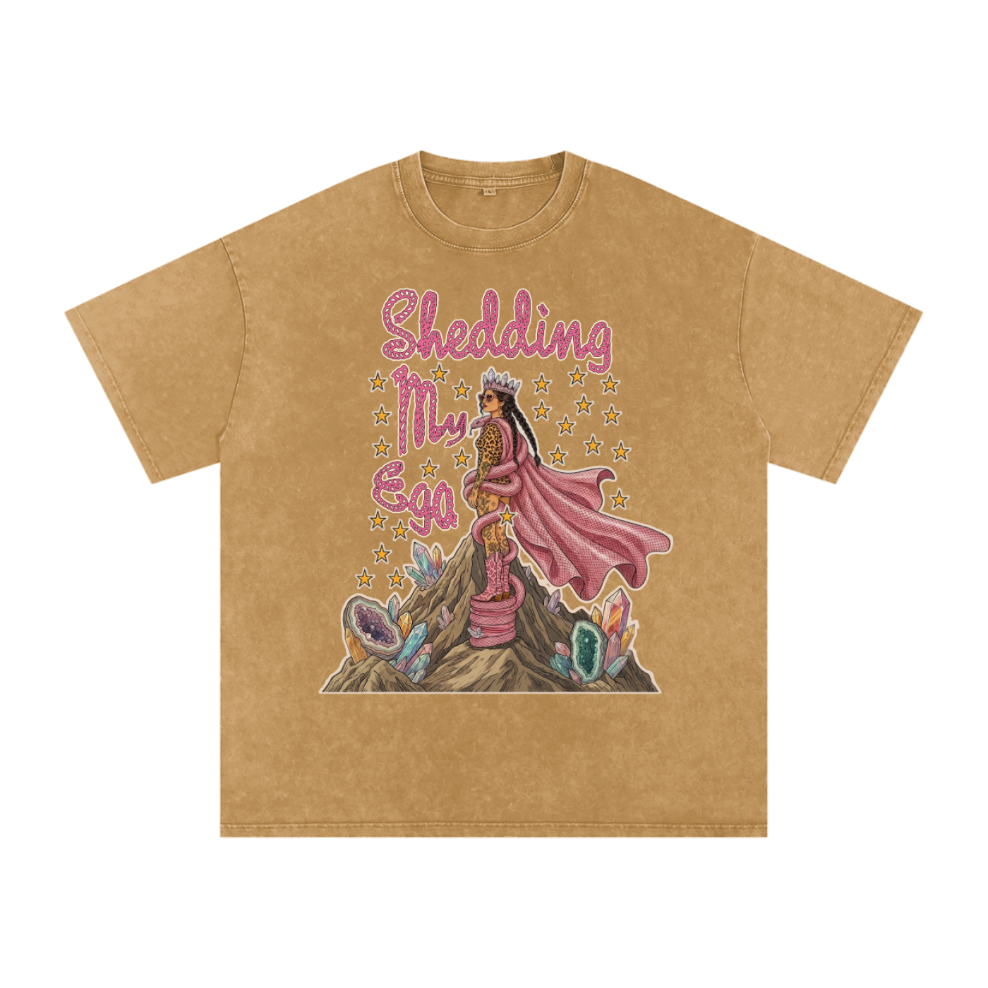 Shedding My Ego // Snow Washed Oversized Cotton T-Shirt