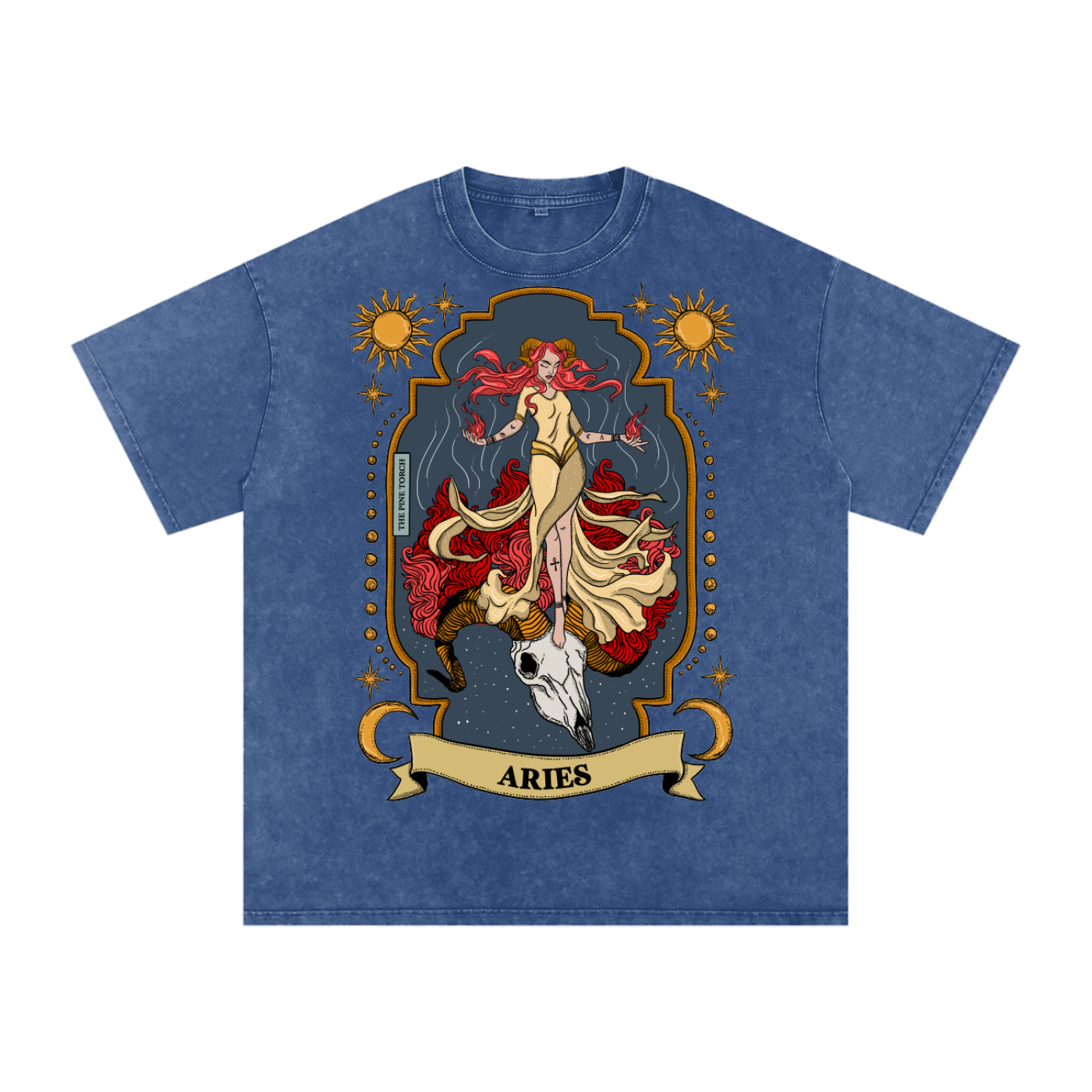 Aries // Snow Washed Oversized Cotton T-Shirt