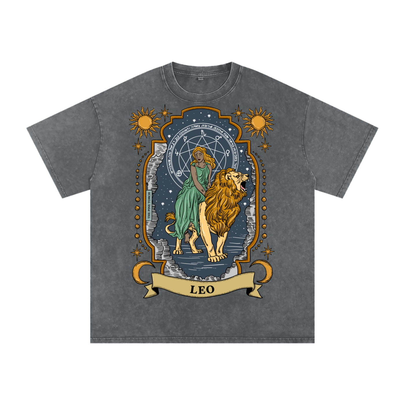 Leo // Snow Washed Oversized Cotton T-Shirt