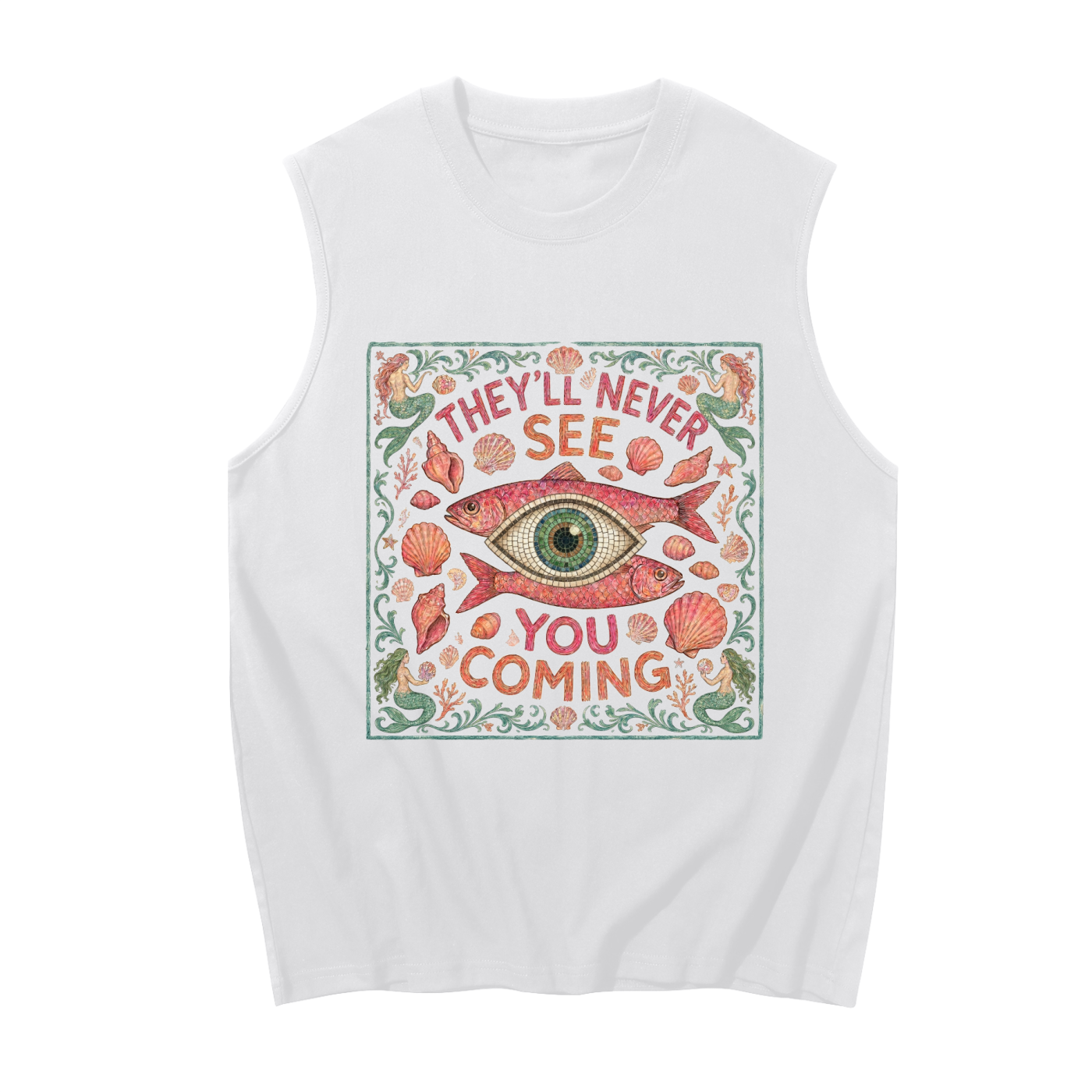 They'll Never See You Coming // Unisex Boxy Cotton Tank