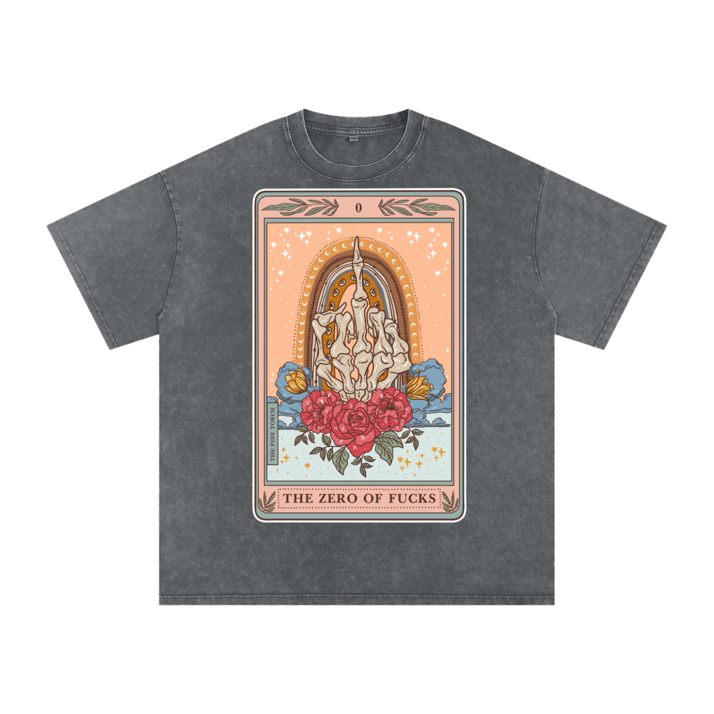 The Zero of Fucks // Snow Washed Oversized Cotton T-Shirt
