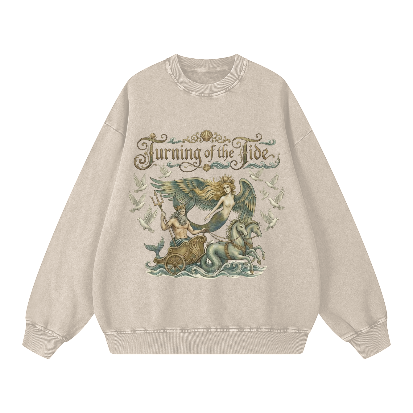 Turning of the Tide // Snow Washed Oversized Sweatshirt