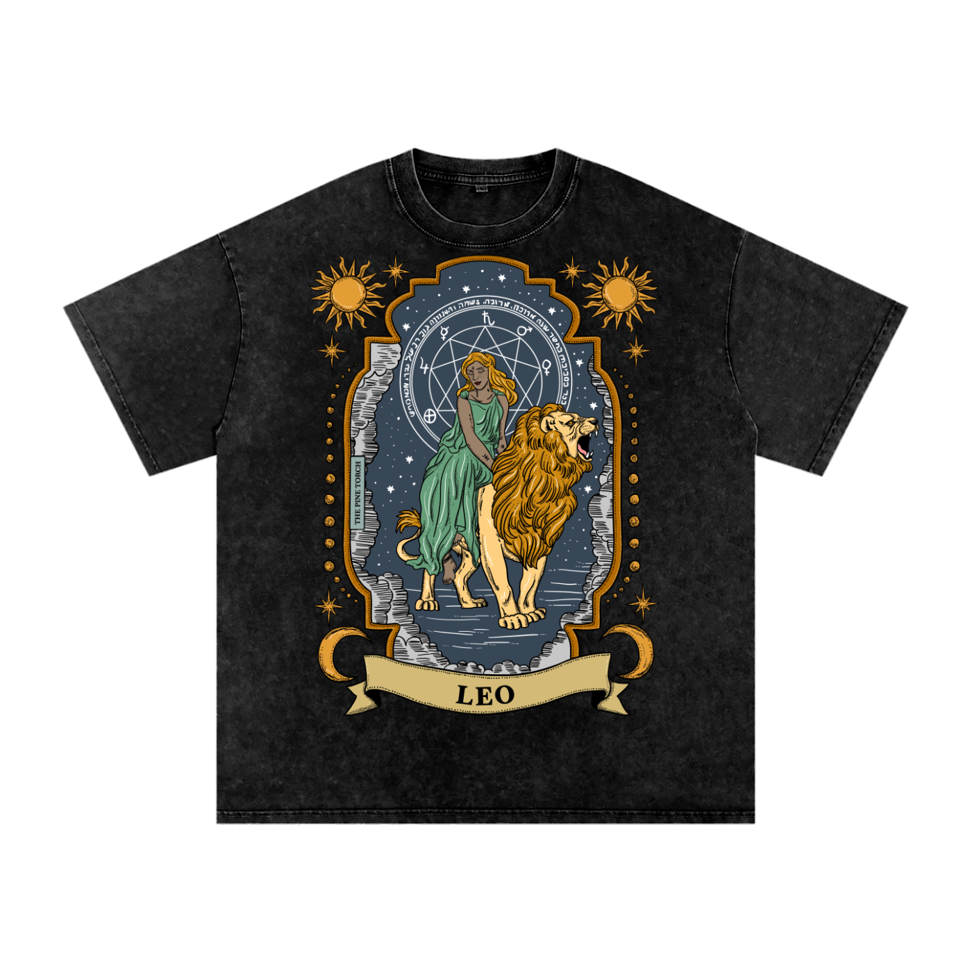 Leo // Snow Washed Oversized Cotton T-Shirt