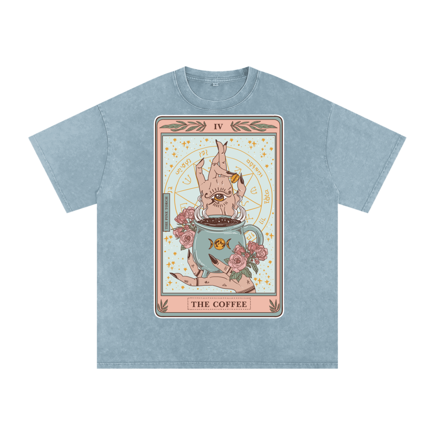 The Coffee // Snow Washed Oversized Cotton T-Shirt