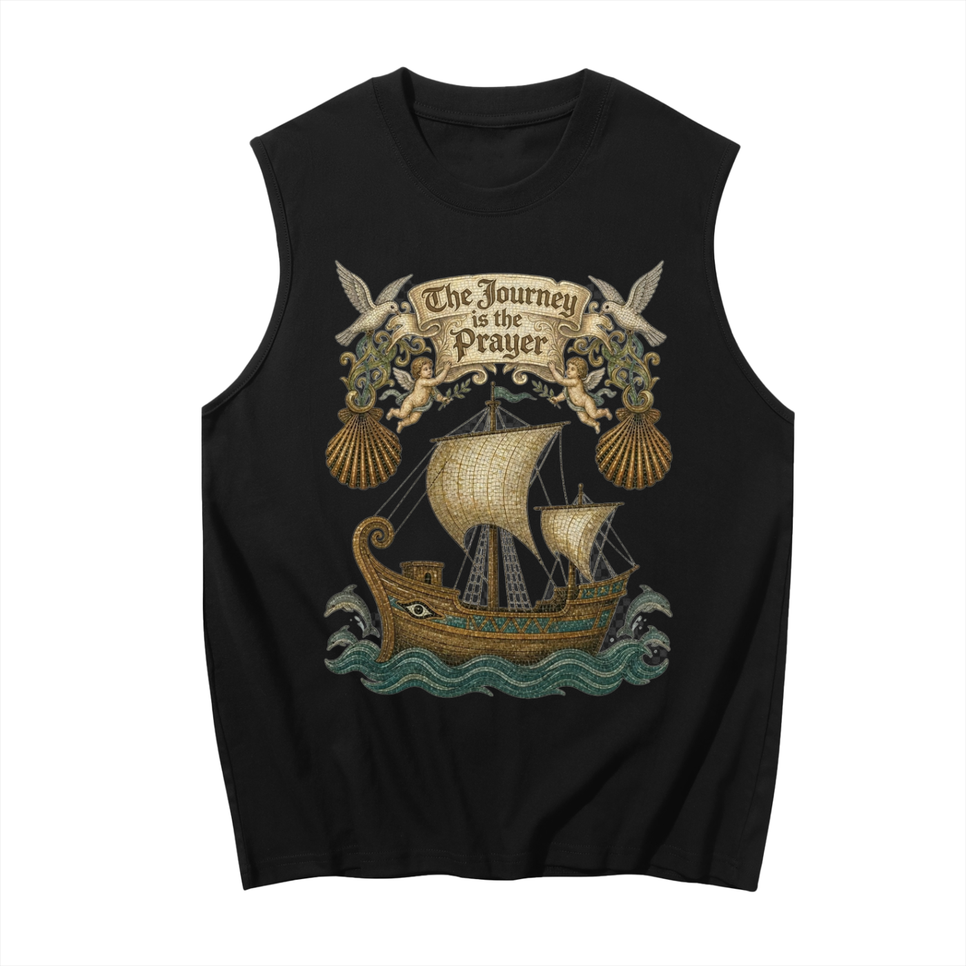 The Journey is the Prayer // Unisex Boxy Cotton Tank