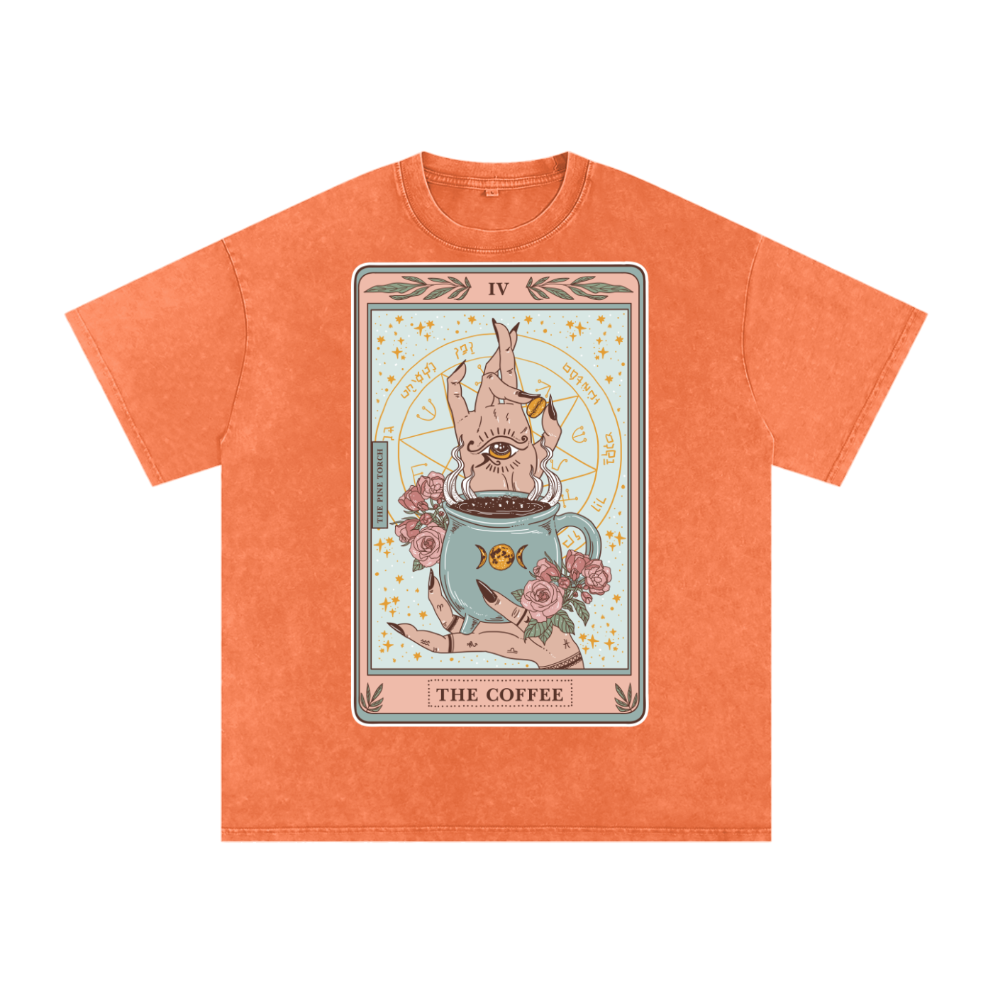The Coffee // Snow Washed Oversized Cotton T-Shirt