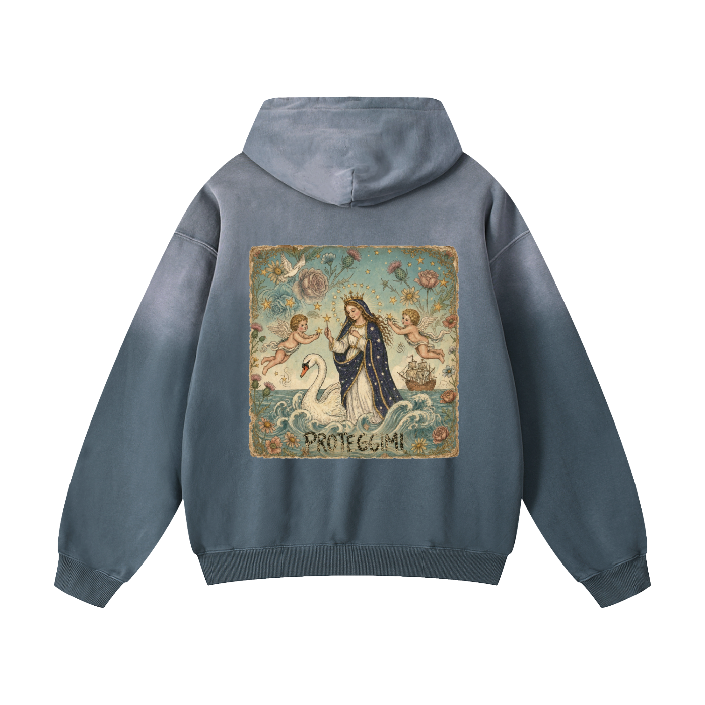 Proteggimi // Heavyweight Sunfade Oversized Hoodie