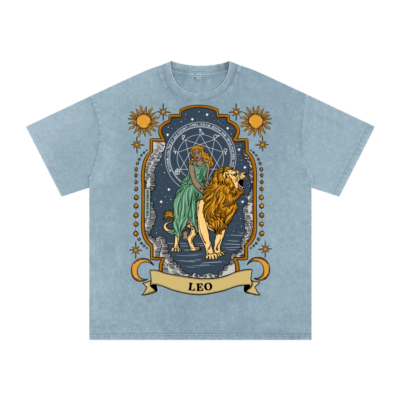 Leo // Snow Washed Oversized Cotton T-Shirt