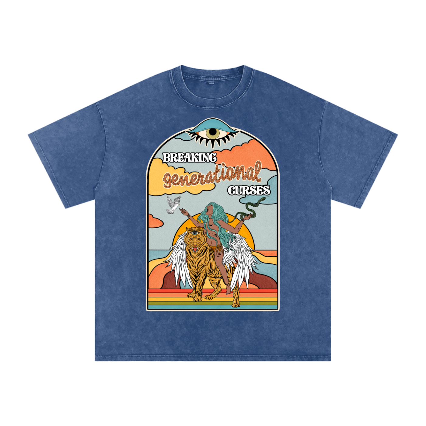 Breaking Generational Curses // Snow Washed Oversized Cotton T-Shirt