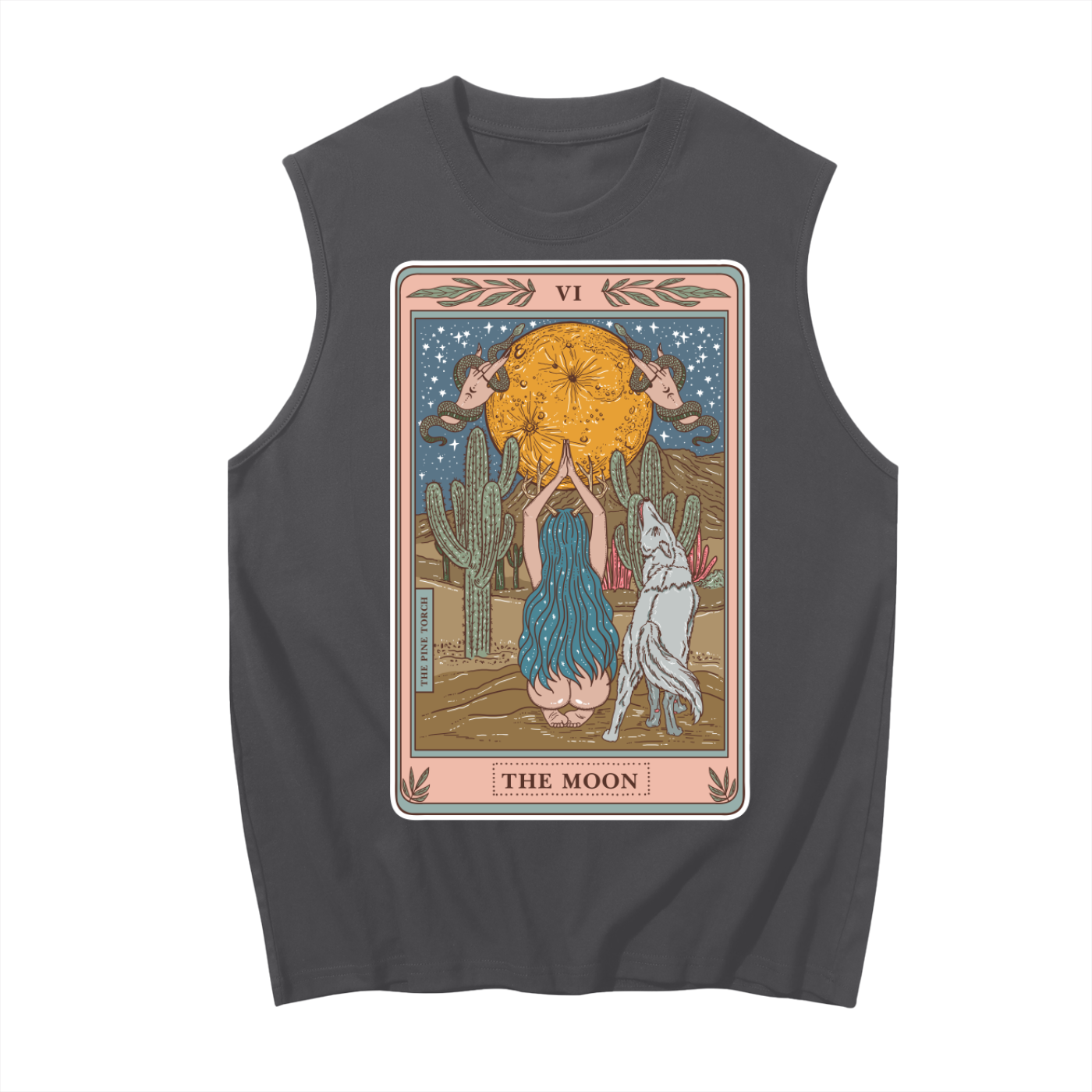 The Moon // Unisex Boxy Cotton Tank