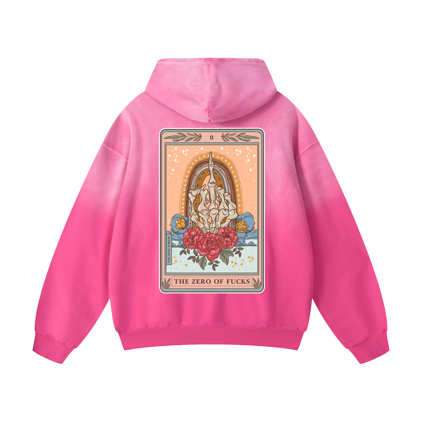 The Zero of Fucks // Heavyweight Sunfade Oversized Hoodie