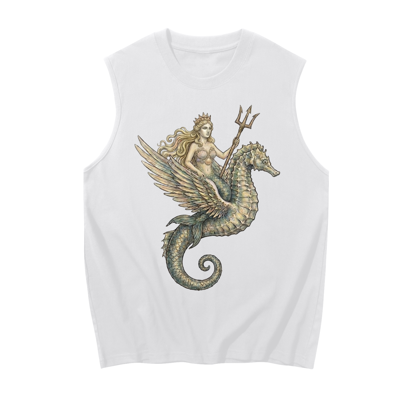 Sea Queen // Unisex Boxy Cotton Tank
