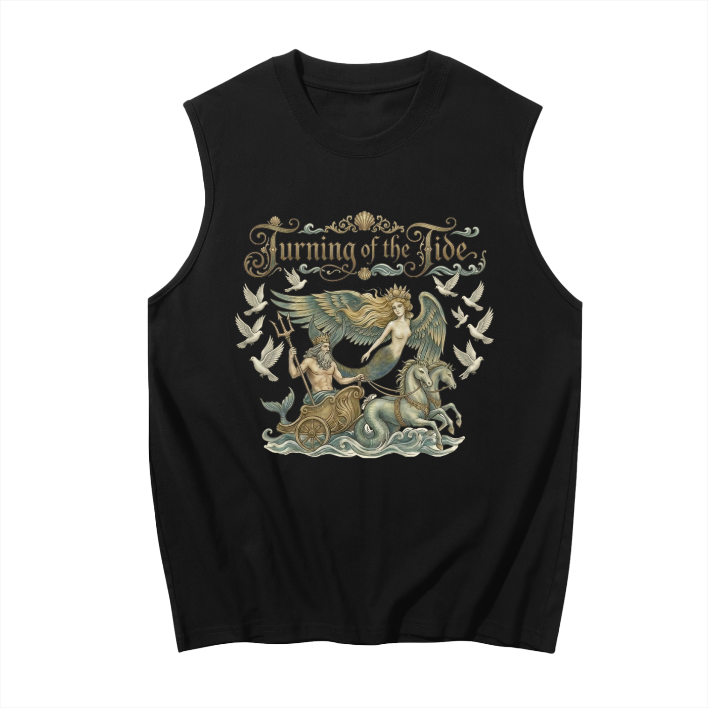 Turning of the Tide // Unisex Boxy Cotton Tank