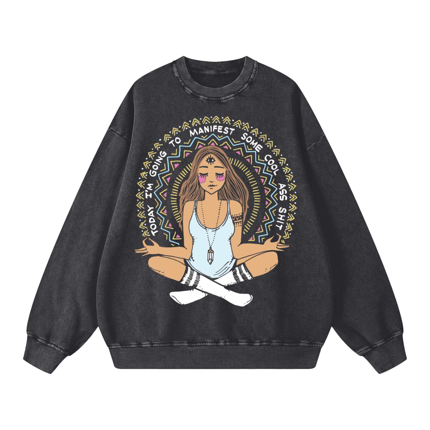 Snow Washed Oversized Sweatshirt