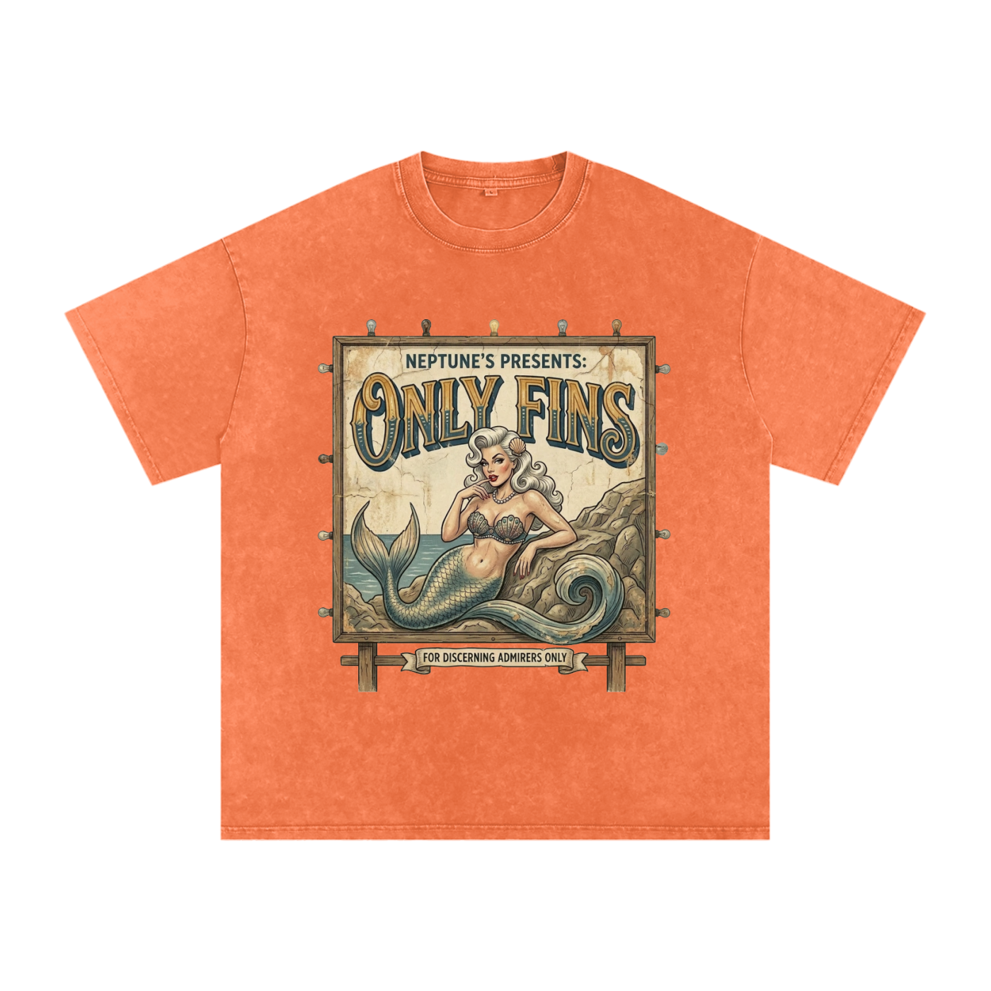 Only Fins // Snow Washed Oversized Cotton T-Shirt