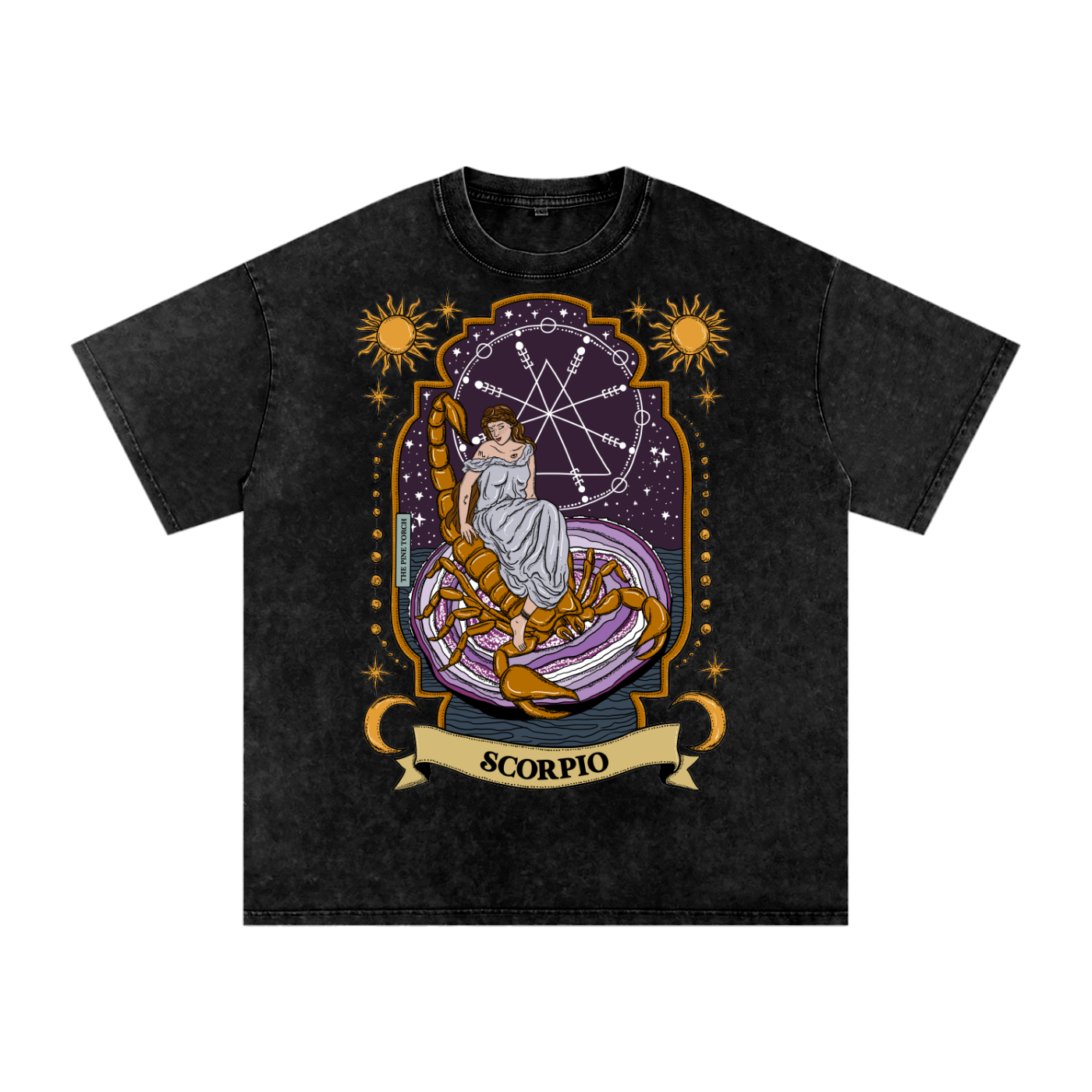 Scorpio // Snow Washed Oversized Cotton T-Shirt