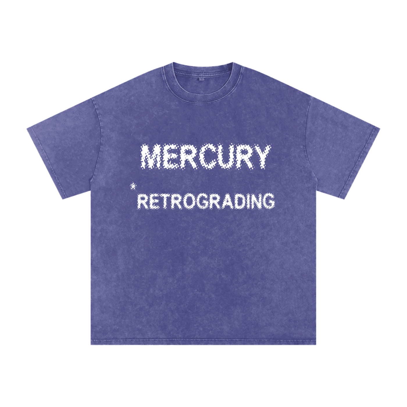 Mercury Retrograding // Snow Washed Oversized Cotton T-Shirt