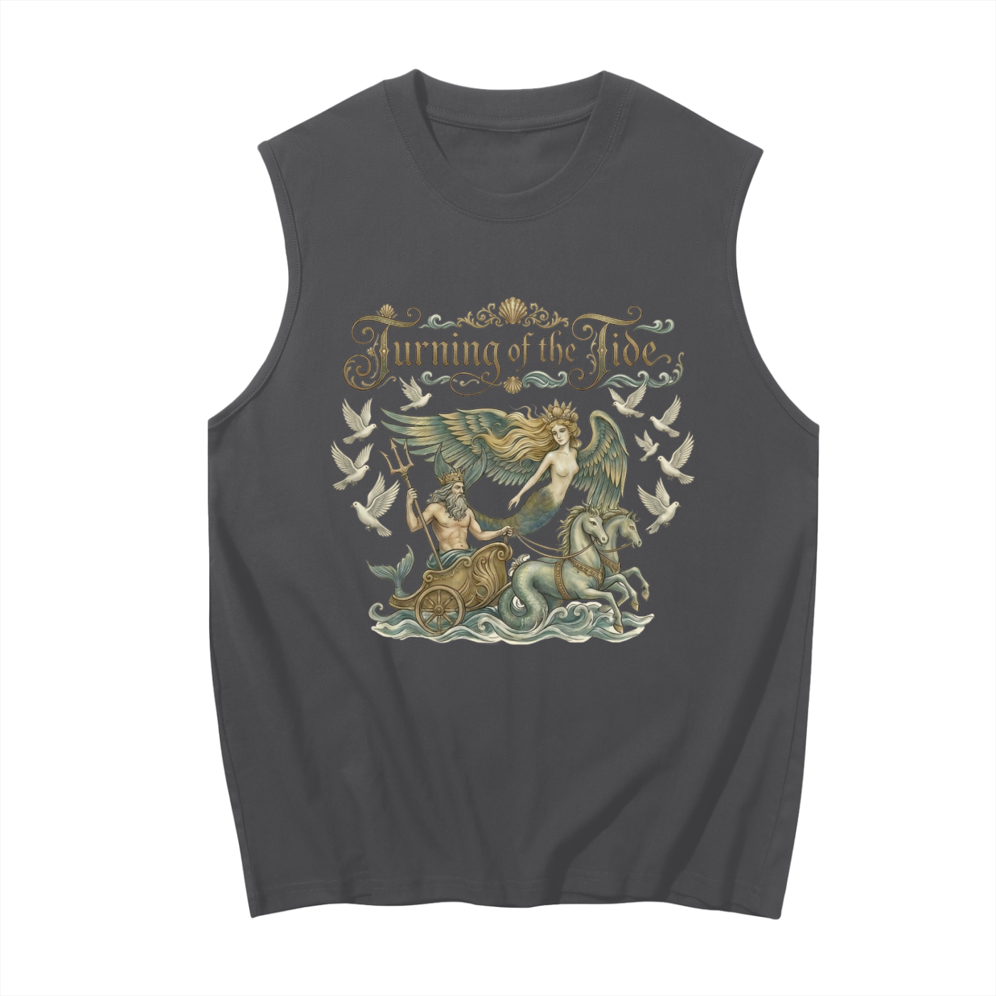 Turning of the Tide // Unisex Boxy Cotton Tank