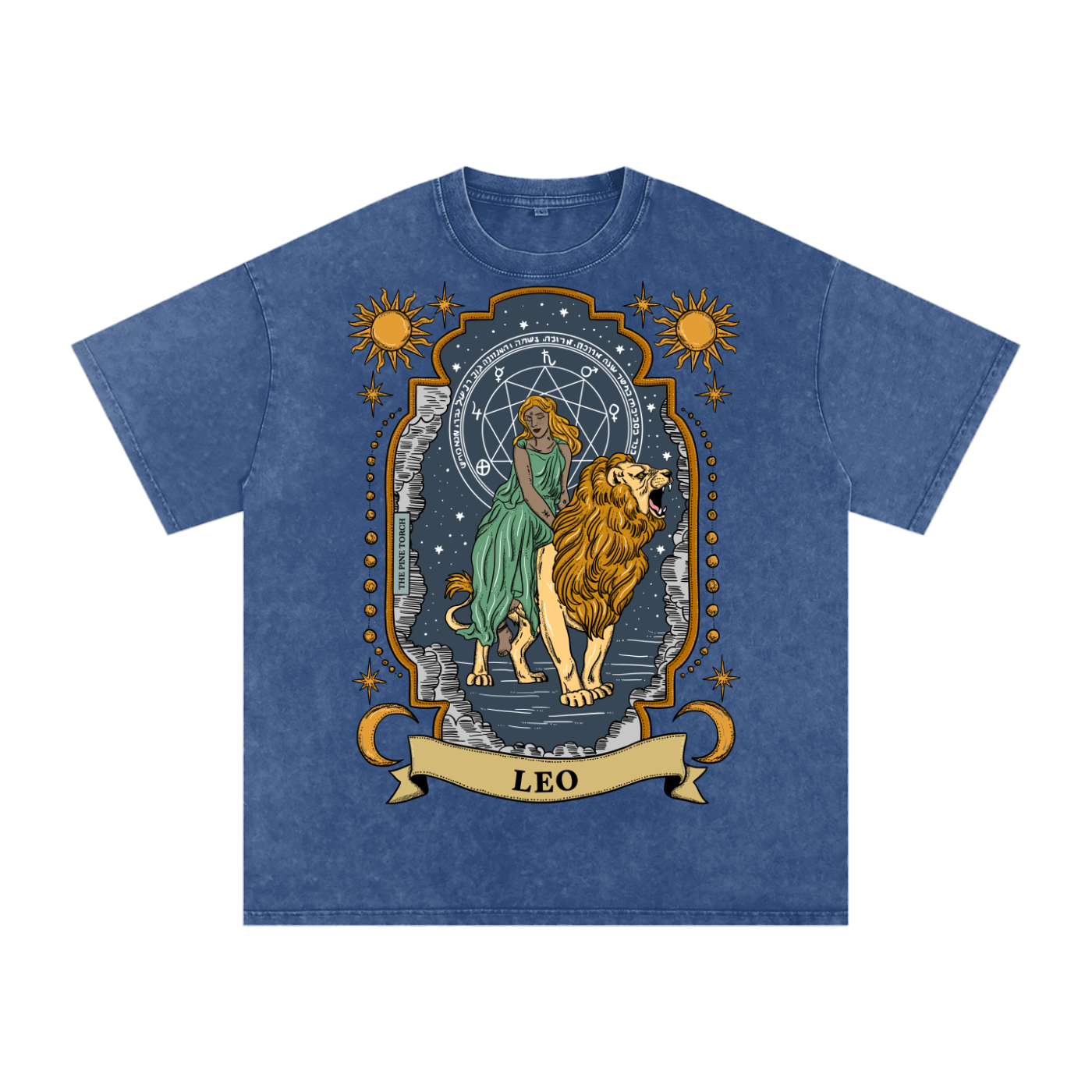 Leo // Snow Washed Oversized Cotton T-Shirt