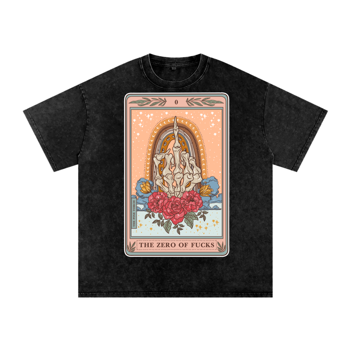 The Zero of Fucks // Snow Washed Oversized Cotton T-Shirt