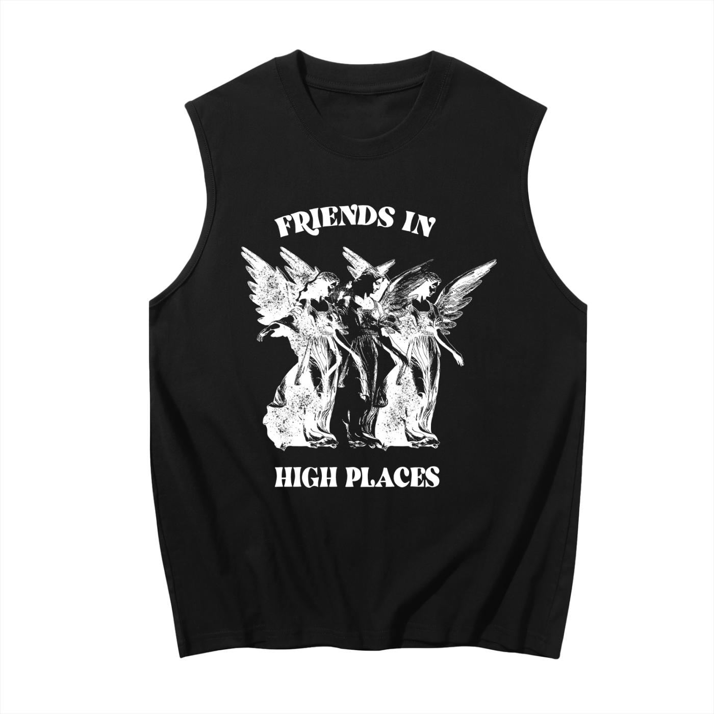 Friends in high places // Unisex Boxy Tank