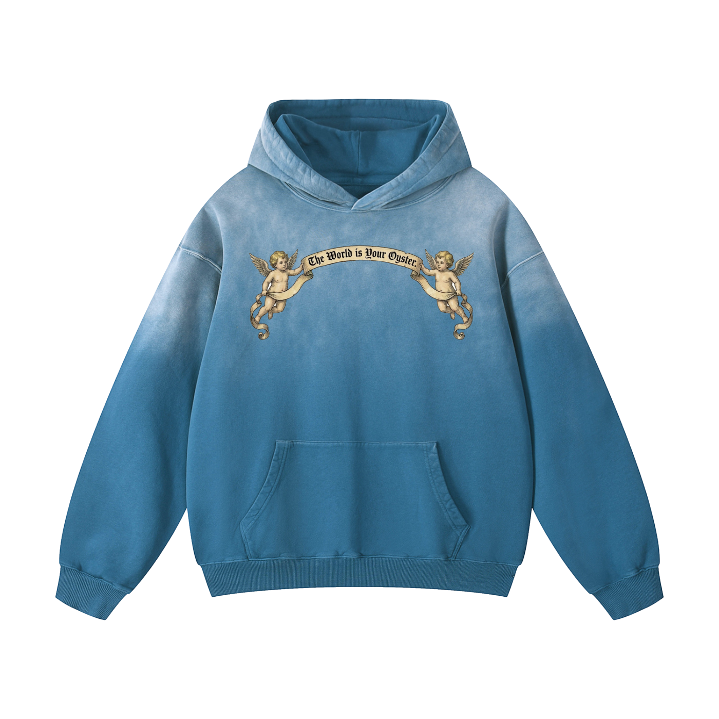 The World is Your Oyster // Heavyweight Sunfade Oversized Hoodie