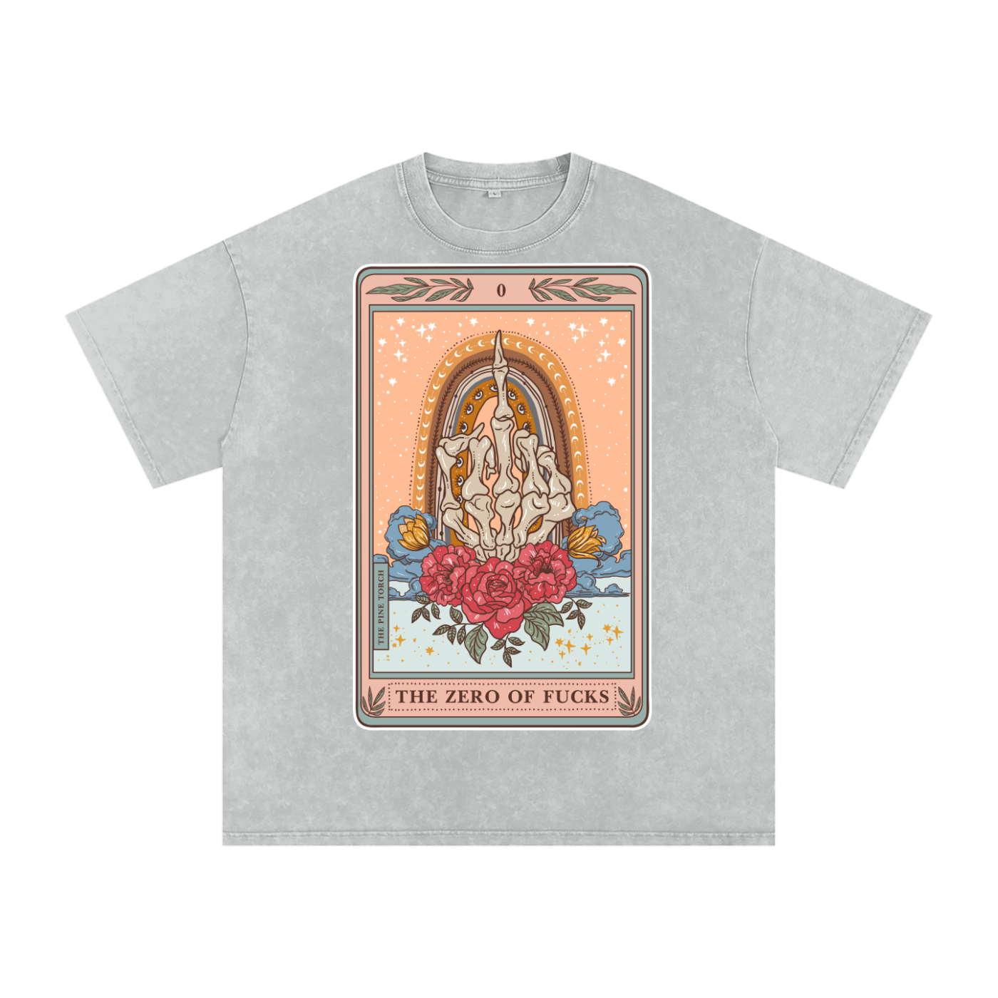 The Zero of Fucks // Snow Washed Oversized Cotton T-Shirt