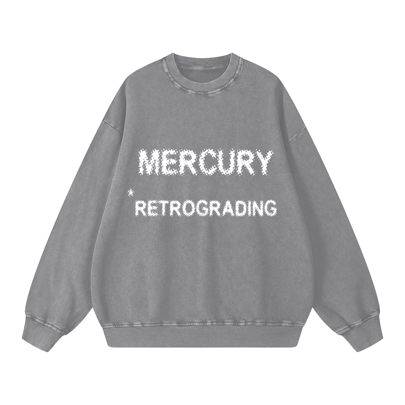 Mercury Retrograding // Snow Washed Oversized Sweatshirt